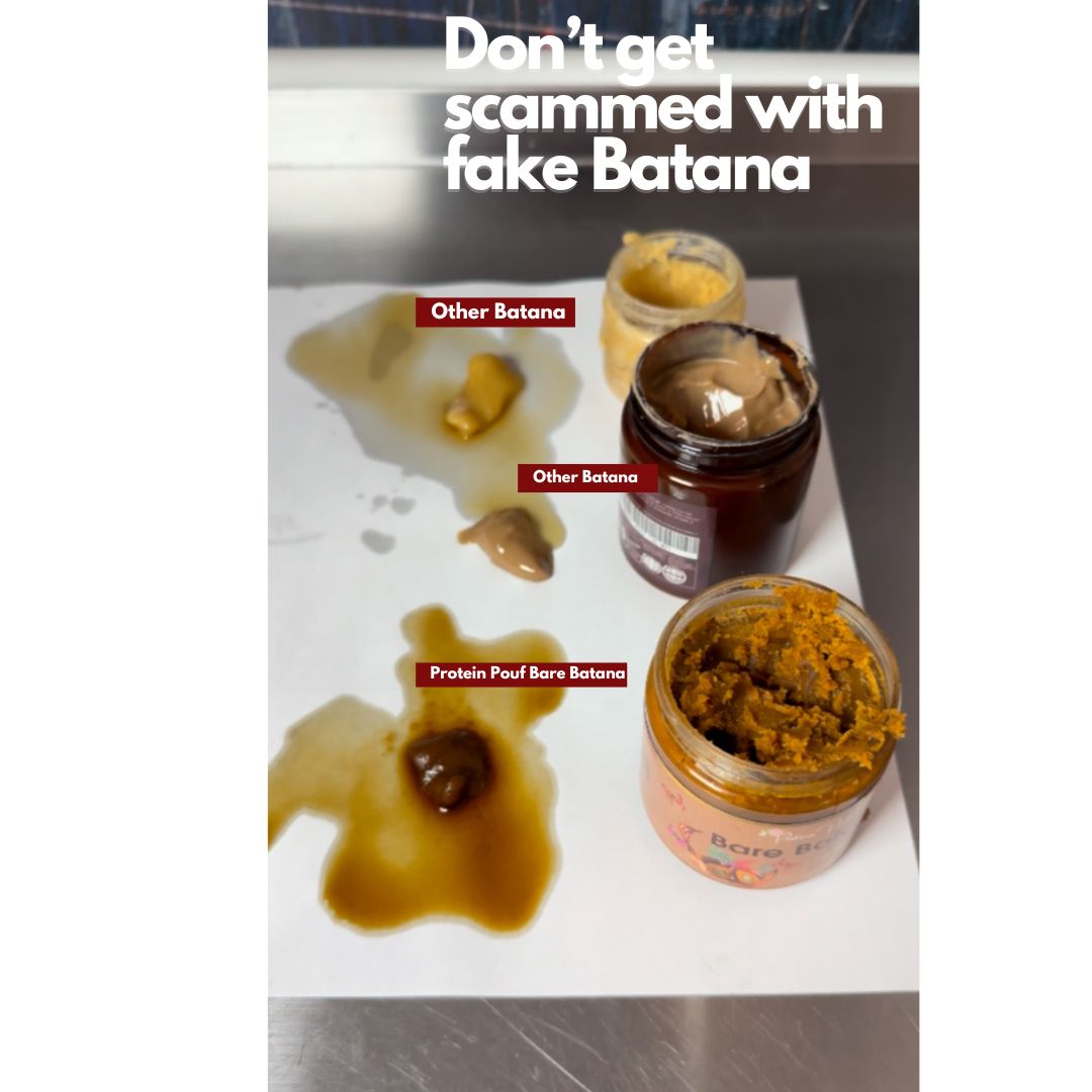 protein Pouf Bare Batana: Honduran imported RAW UNREFINED ORGANIC Batana Oil
