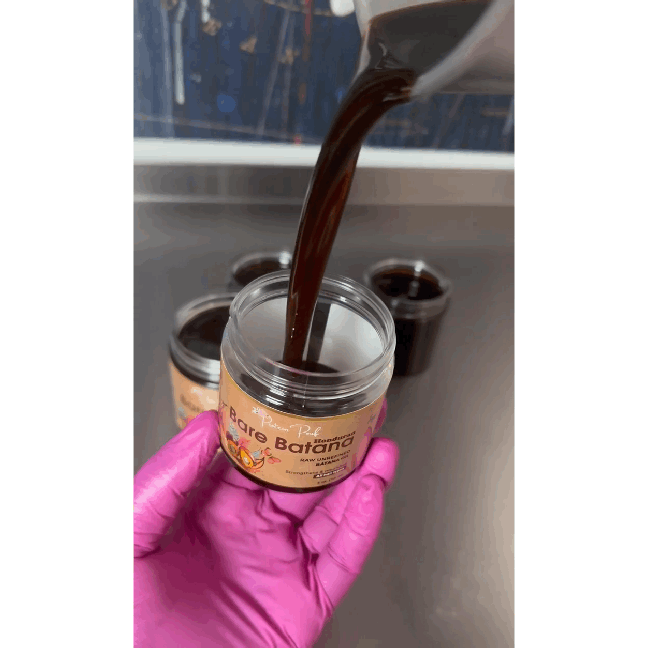 protein Pouf Bare Batana: Honduran imported RAW UNREFINED ORGANIC Batana Oil