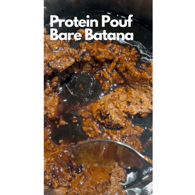protein Pouf Bare Batana: Honduran imported RAW UNREFINED ORGANIC Batana Oil