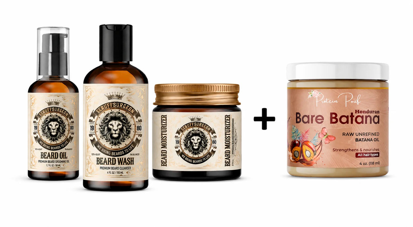 BeardSmack XL Bundle- Plus Raw Batana Oil